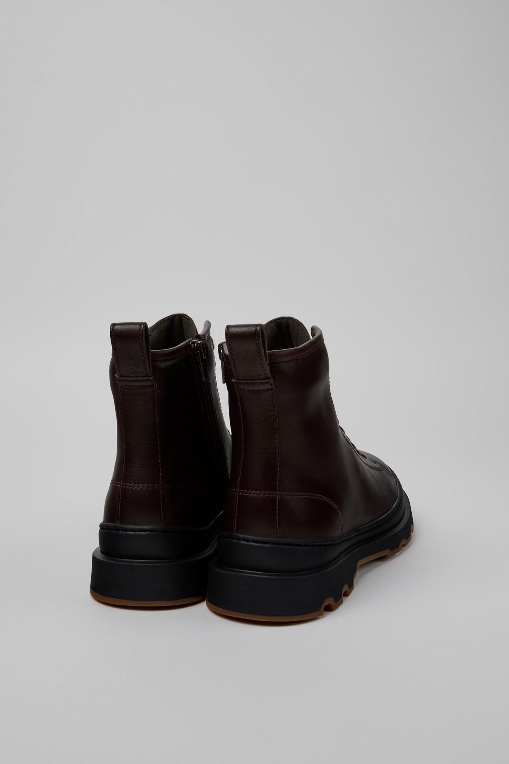 캠퍼 테크니컬 브라운 레더 미들부츠 Brutus K400816-002 BROWN - 상세 이미지 3