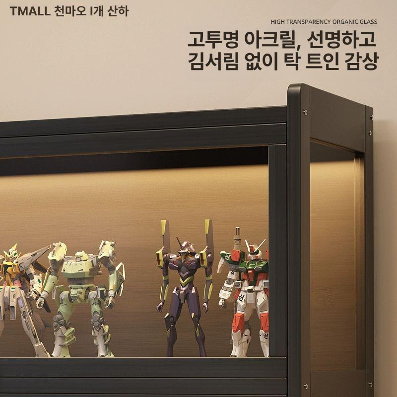 장난감보관함 장난감서랍장 장난감정리대 장난감진열장 정리함 정리 수납 수납장 6단 80cm 블랙 - 상세 이미지 4