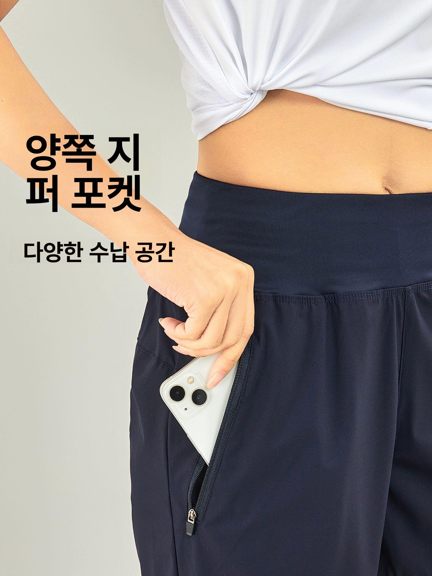 러닝 반바지 5부 밴딩 헬스복 운동복 체육복 조깅 짐웨어 기능성 팬츠 트레이닝 츄리닝바지 블랙 M 40-51kg - 상세 이미지 5