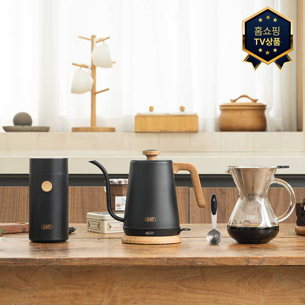 플랜잇 핸드드립 커피 유리 드리퍼 세트 홈쇼핑 오리지널 패키지