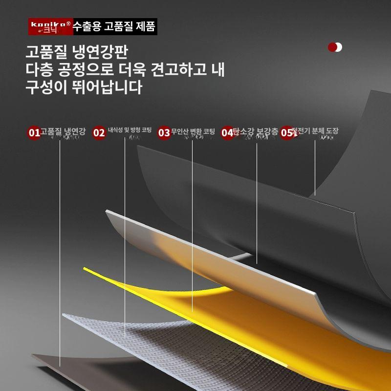 철제 공구함 카센터 정비소 부속 캐비닛 바퀴 접이식 바이브런트옐로우 1단 서랍 - 상세 이미지 5