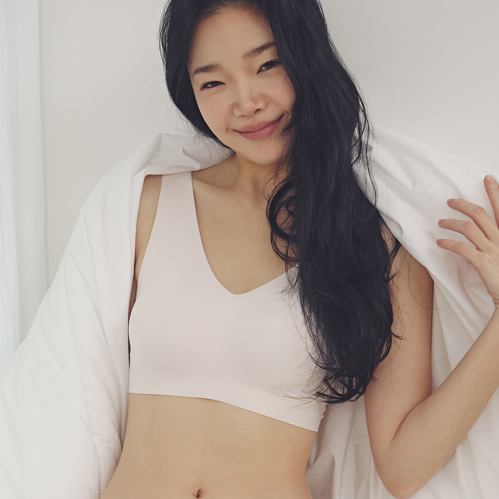 슬림9 심리스 편해브라 뉴베이직 편한 여자 브라 브래지어 노와이어 단품 - 메인 이미지