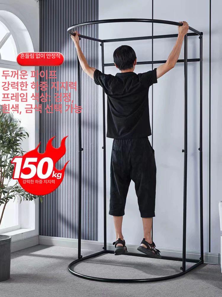 간이 행사장 커튼 피팅룸 가림막 탈의실 의류 옷가게 블랙 프레임 실버그레이 암막 화이트 공식 표준 - 상세 이미지 3