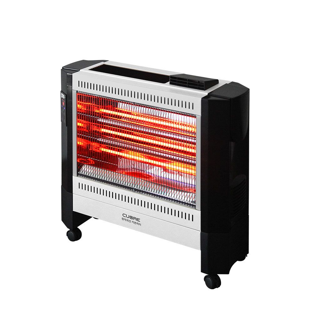 쿠오레 카본히터 전기난로 전기히터 원적외선 온풍팬 3D입체난방 3단온도조절 CH-33F