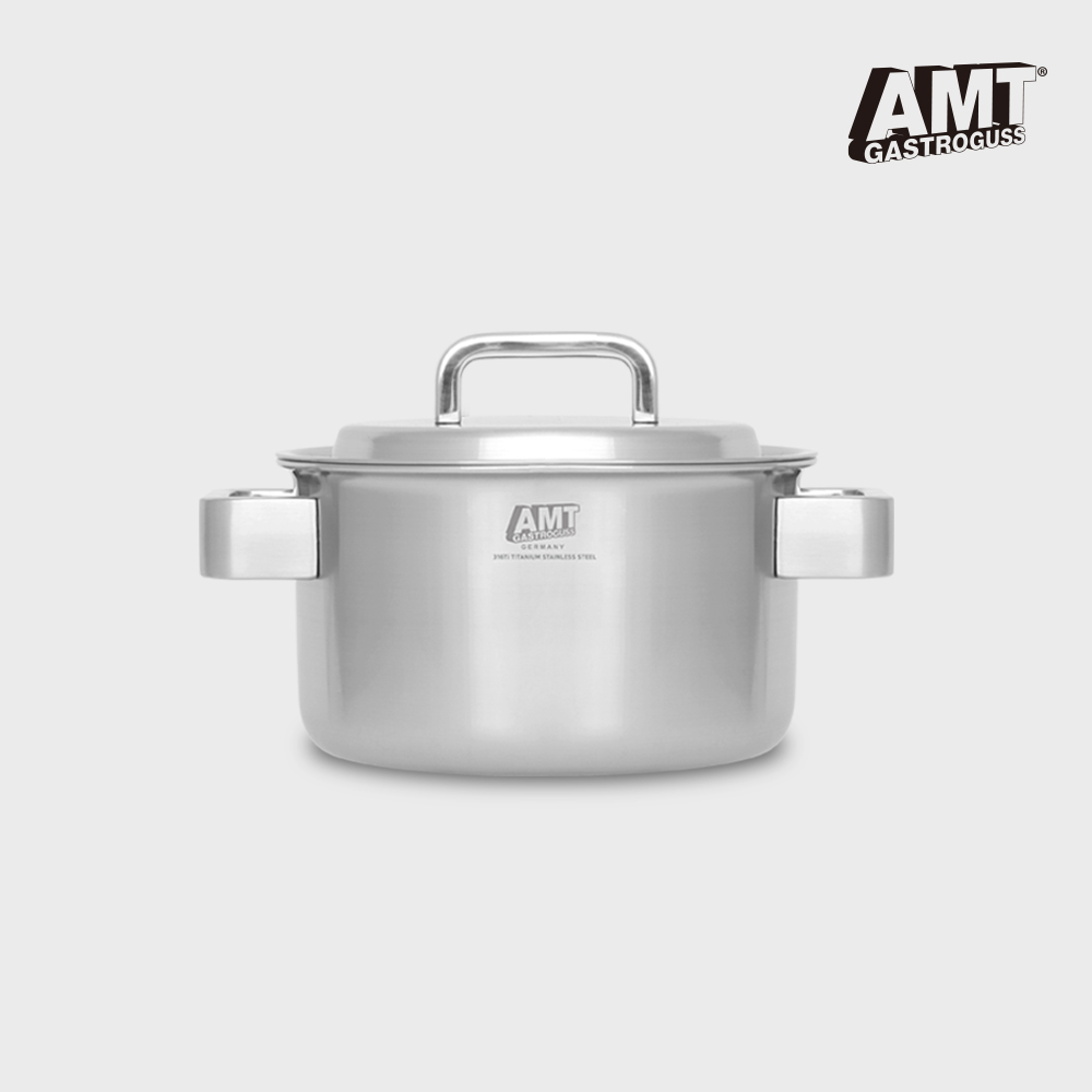 AMT 프로 20cm 양수 냄비 316Ti 스텐 통5중 - 상품 이미지