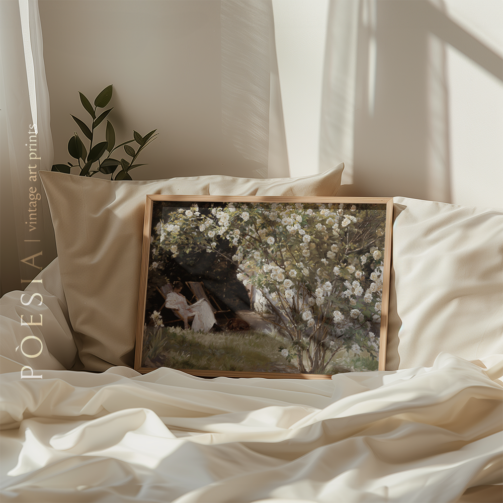 [페데르 세베린 크뢰위에르] Roses. Marie in the Garden 지클리 프린트 - 상품 이미지