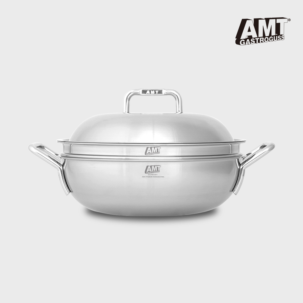 AMT 샤프 32cm 파티웍 316Ti 스텐 통5중