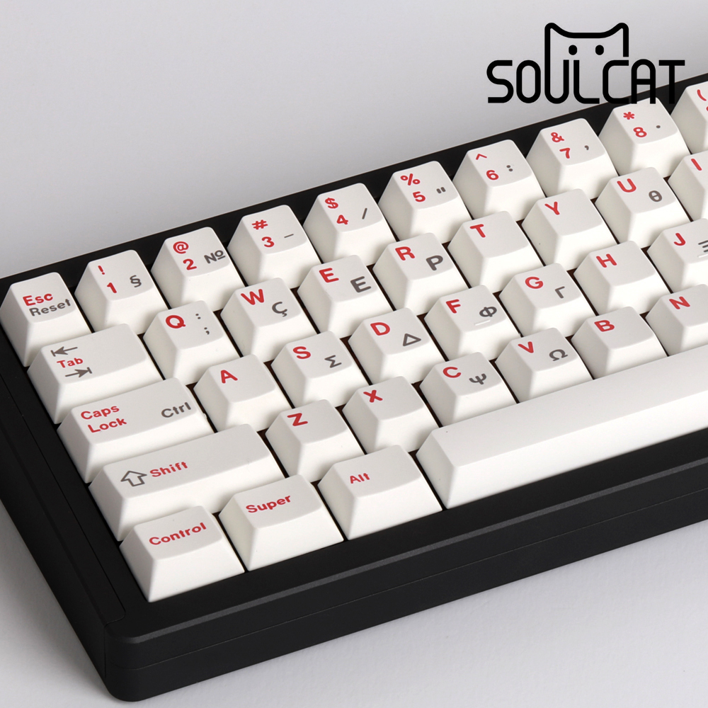 Soulcat PBT 염료승화 기계식키보드 체리 키캡 레드그리스 - 상품 이미지