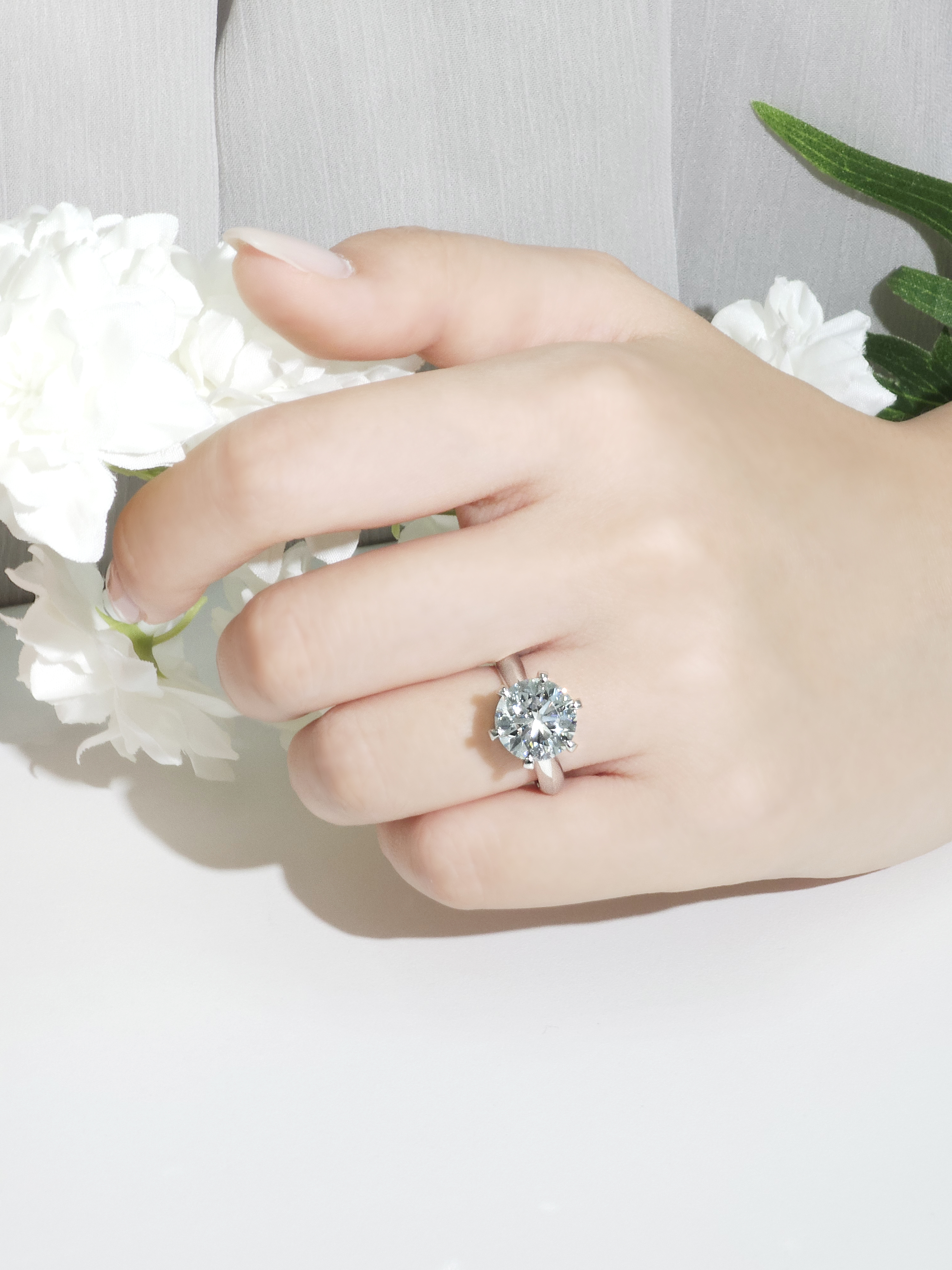 5캐럿 랩다이아 반지 솔리테어링 IGI 랩다이아몬드 14k 18k 이미지 8