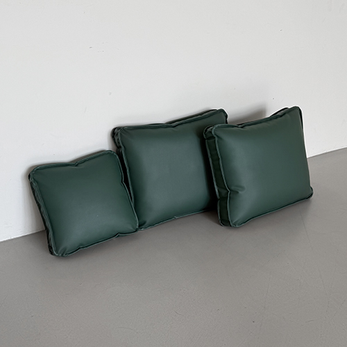 드로아 사각쿠션 75x60 (페브릭, 소가죽, 에코레더) - 상품 이미지