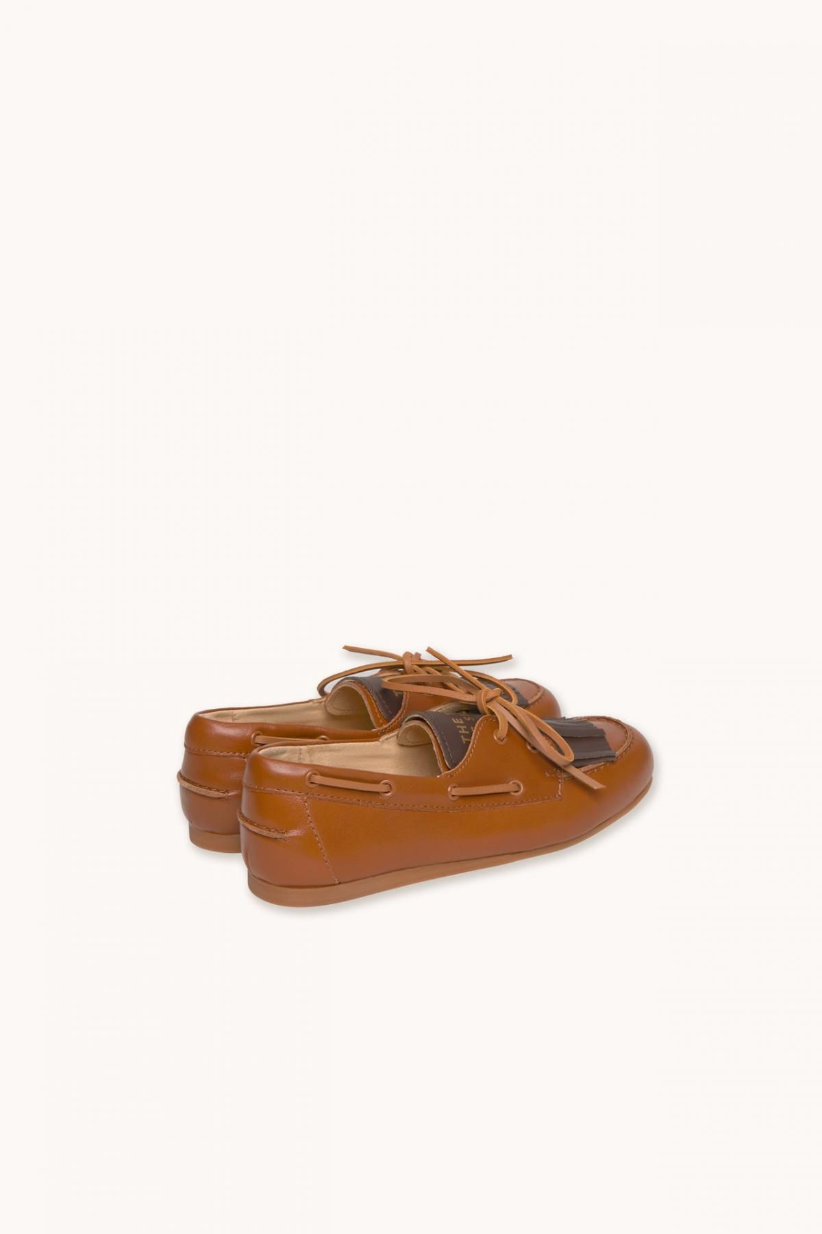 타이니코튼 클래식 브라운 레더 네이비 로퍼 AW25-688M06 BROWN - 상세 이미지 4