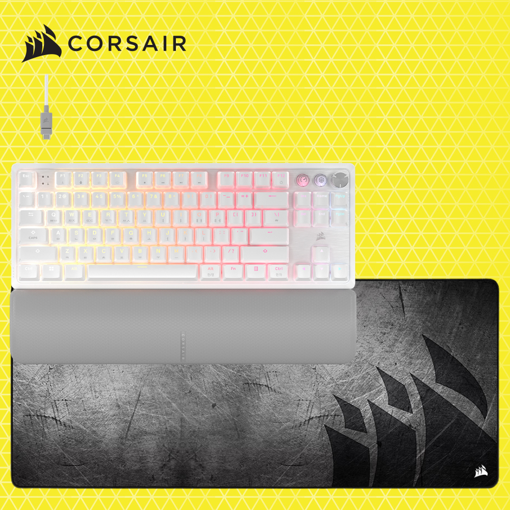 커세어 K70 MGX TKL 자석축 게이밍 기계식키보드 + MM350 PRO EXTEND 게이밍마우스패드 - 상세 이미지 2