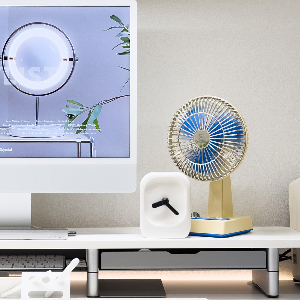 콜드스타 레트로 선풍기 추억의 빈티지 감성 USB 유선 탁상형 책상 소형 캠핑용 사무실