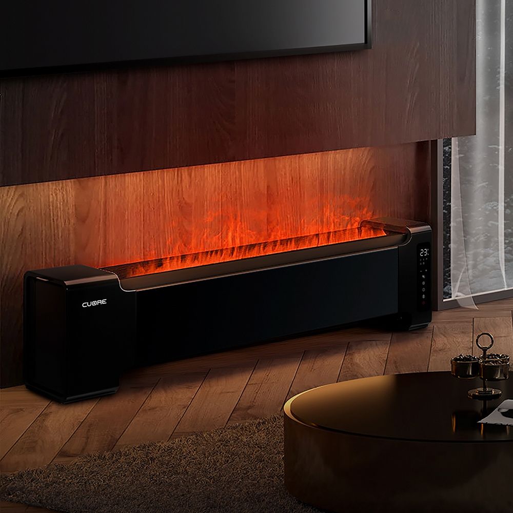 쿠오레 불멍 전기 가습 히터 가정용 거실 사무실 온풍기 벽난로 인테리어 CH-LH20B