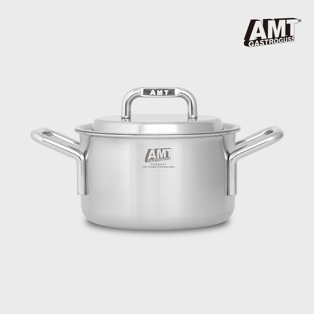 AMT 샤프 24cm 양수 냄비 316Ti 스텐 통5중