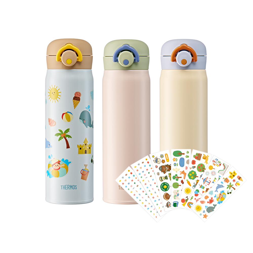 써모스 마이 디자인 보틀 원터치 타입 시즌3 500ml / JNR-502K 텀블러 어린이 유치원 초등학생 텀블러 - 상세 이미지 2