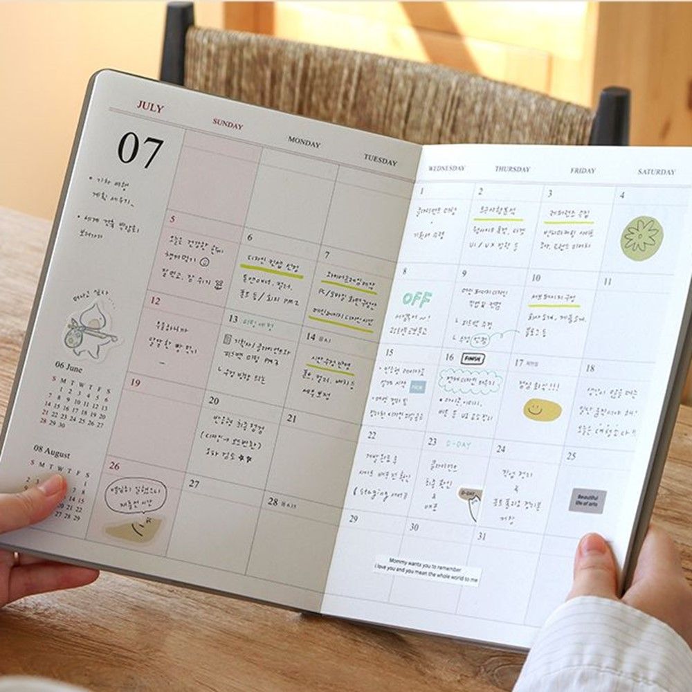 오피셜 B5 다이어리 2026 회사 업무용 26년 교무수첩 인디고 이미지 8