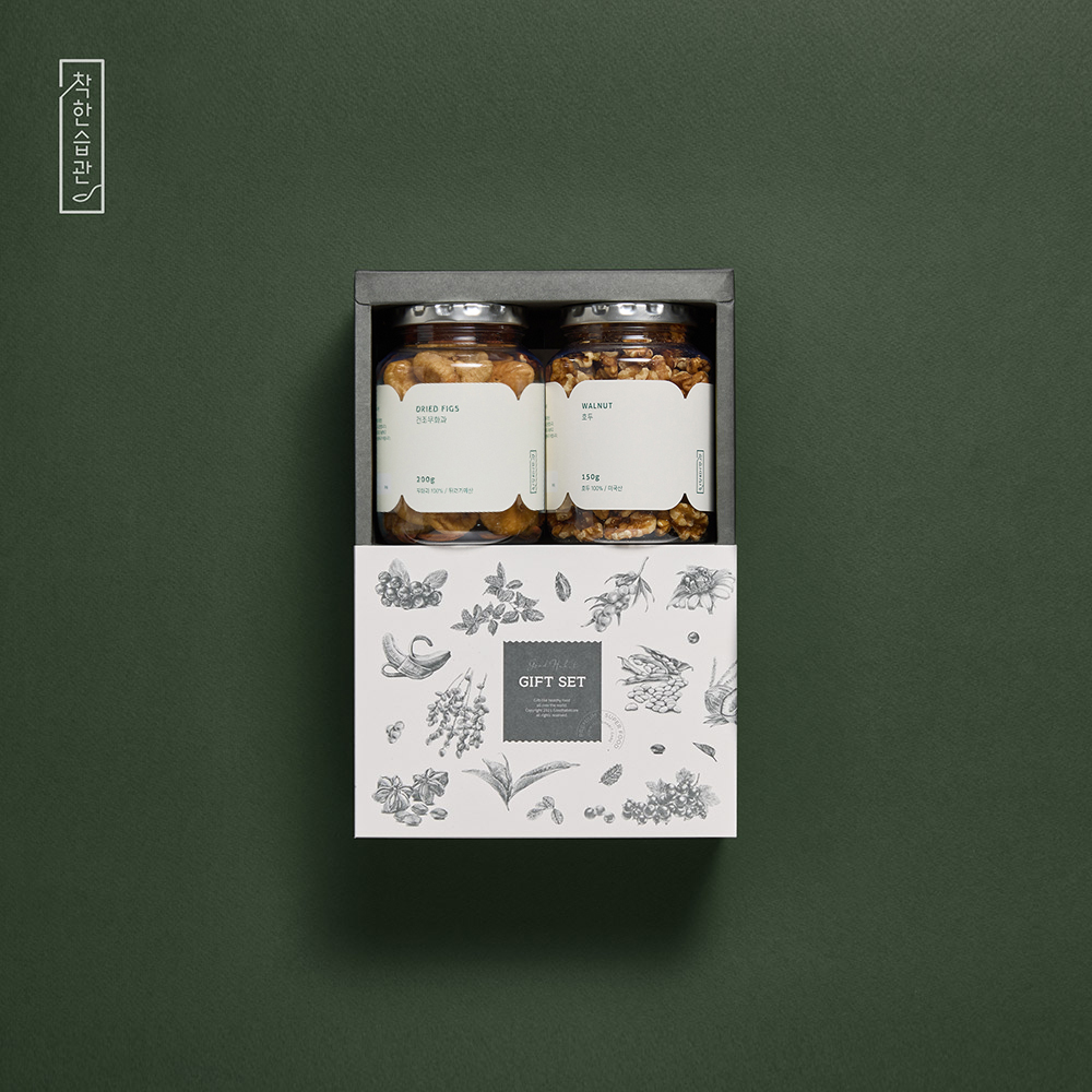 [5+1] 착한습관 맛좋은 호두&무화과 세트 - 상품 이미지