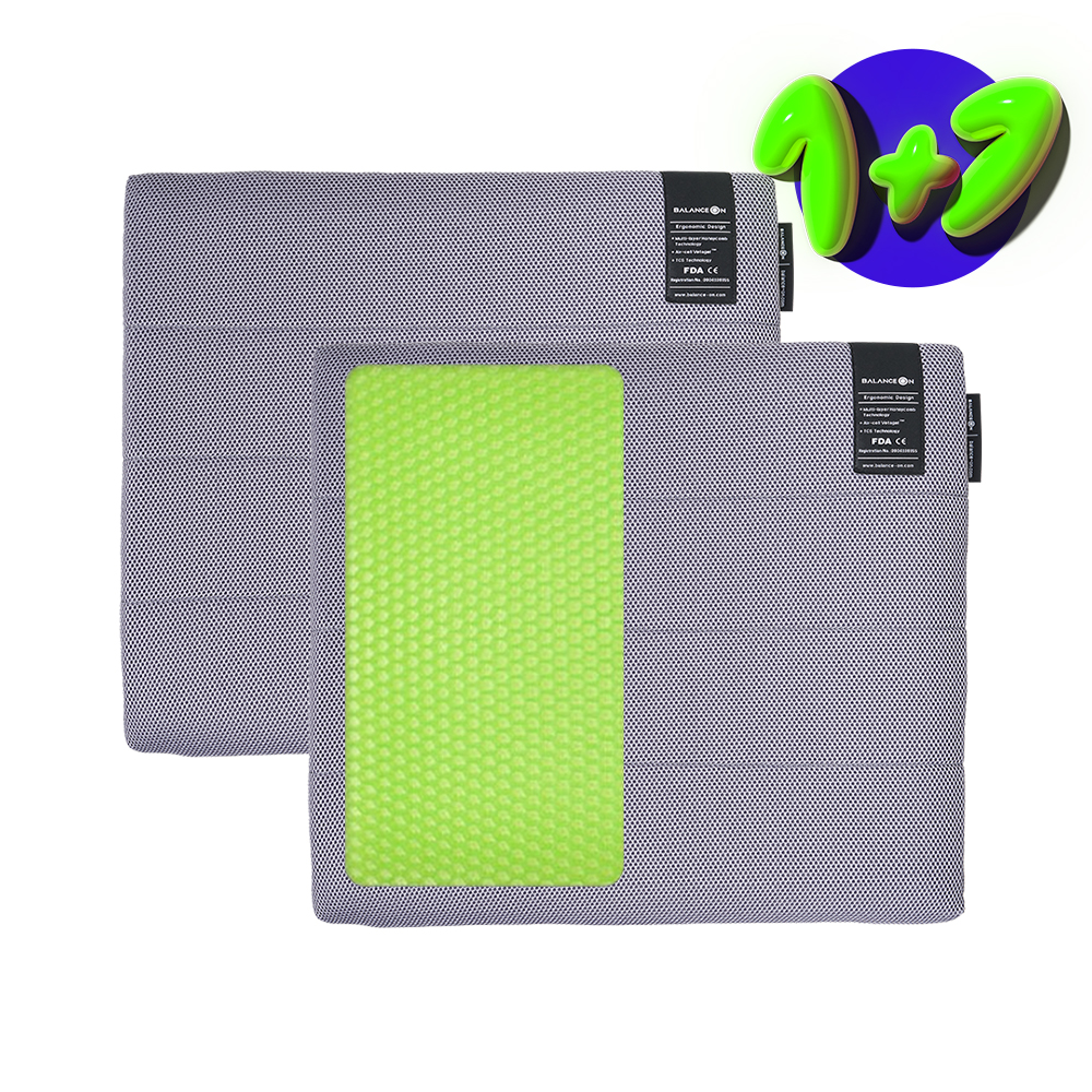 [1+1특가]밸런스온 기능성 프리미엄 시트 L SIZE (자세교정 수험생 사무실 벌집 쿨링 쿨 의자방석 무하중) 제품 이미지