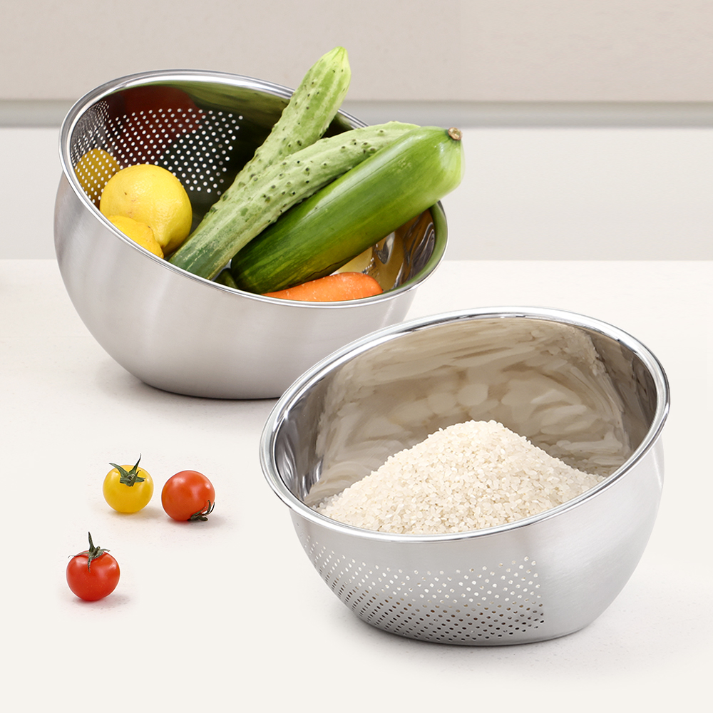 연마제 초음파 제거 하나로 스텐 304 쌀 씻는볼 M 23cm / 멀티 다용도 세척볼 이미지 2