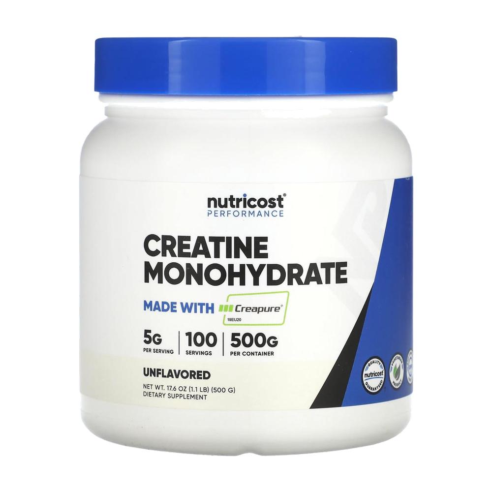 뉴트리코스트 크레아틴 모노하이드레이트 무향 파우더 Creatine 499g - 상품 이미지