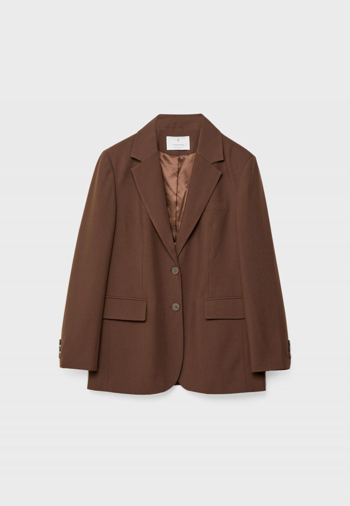 스트라디바리우스 오버핏 클래식 브라운 테일러드 재킷 5910/571 BROWN - 메인 이미지