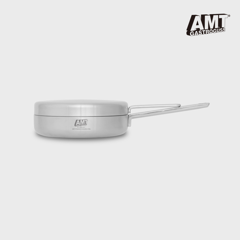 AMT 프로 22cm 와이드팬 316Ti 스텐 통5중(뚜껑포함)