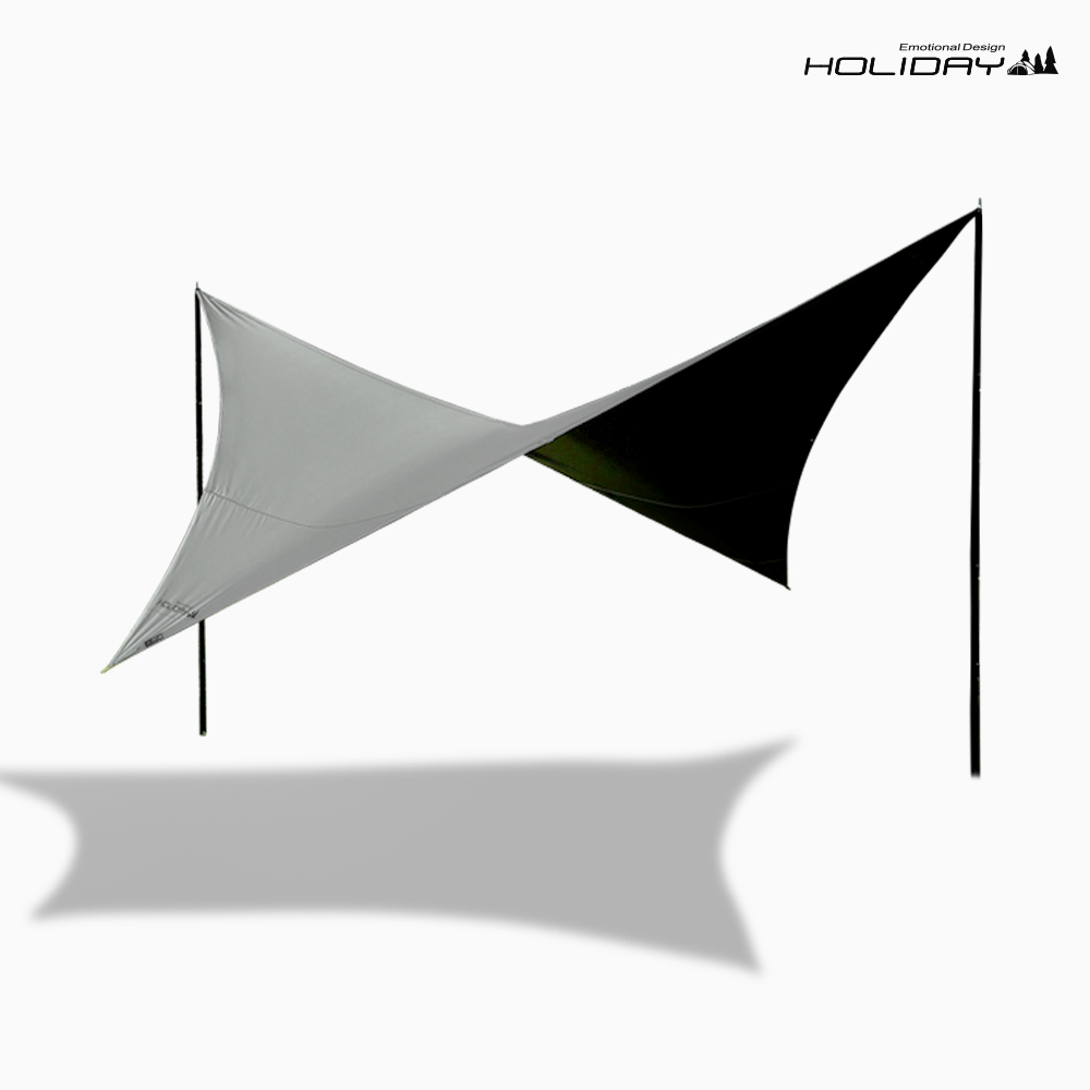 홀리데이 국산 캠핑 블랙코팅 300D 마스터 윙 타프