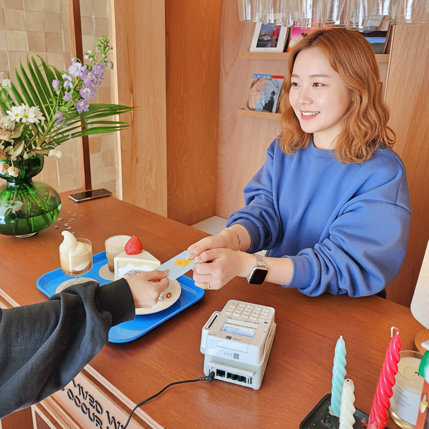 유선신용카드단말기 NFC 결제기 QR 애플페이 체크기 NC-7000