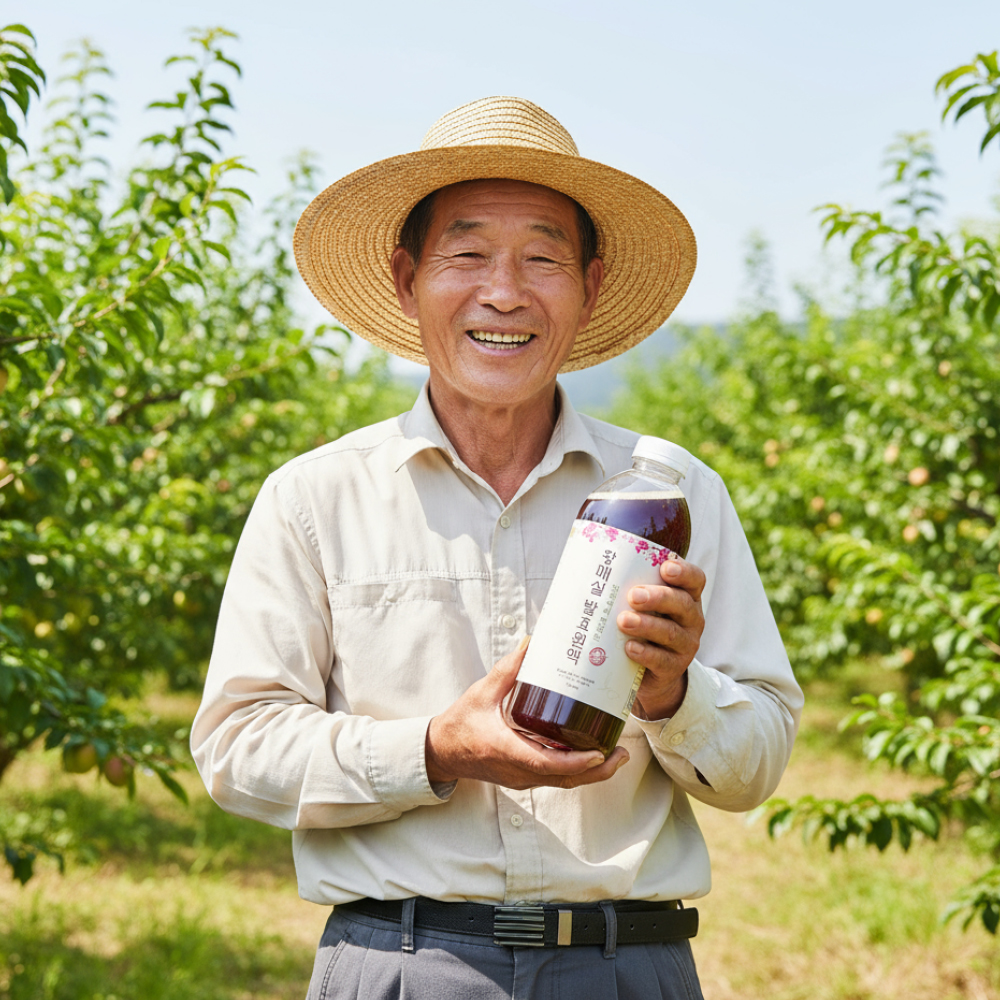 저온숙성 하동 황매실발효원액 매실청 1000ml