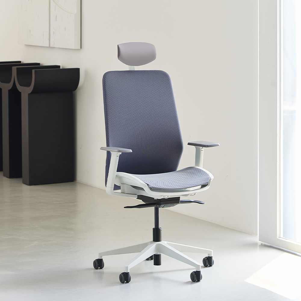 [슈퍼적립][내일출발]듀오백 Q1-W AIRO 컴퓨터 책상 메쉬 공부 사무 서재 허리에 좋은 편한 의자 일반베이스