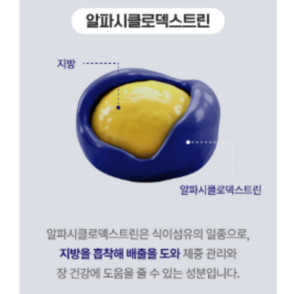 난소화성말소덱스트린 고함량 알파사이클로 난소화성말토 덱스트린 스틱 2박스 알파 cd 효능 이미지 7