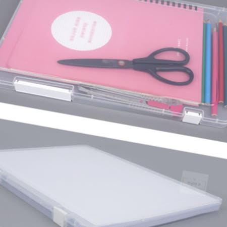 보급창고4호점 투명 파일 케이스 화일박스 a4파일보관함