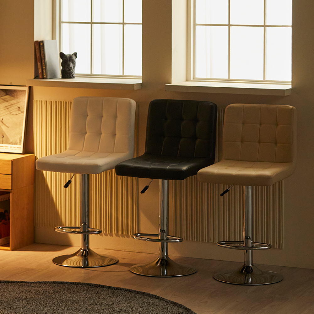 16피스 SB 1+1 아일랜드 식탁 홈 바 의자 바텐 스툴 높은 스탠딩 회전 발걸이형 체어