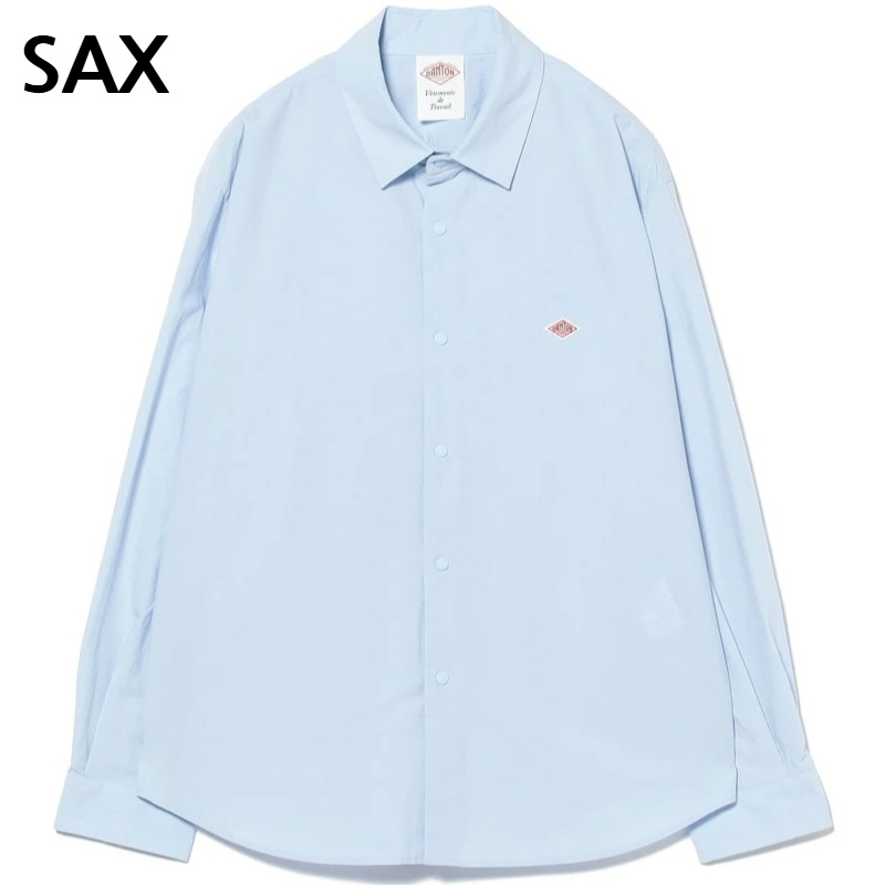 단톤 워시드 여성 긴팔옥스포드 캐주얼 셔츠 DT-B0393 TYF SAX BLUE 36 - 상세 이미지 2