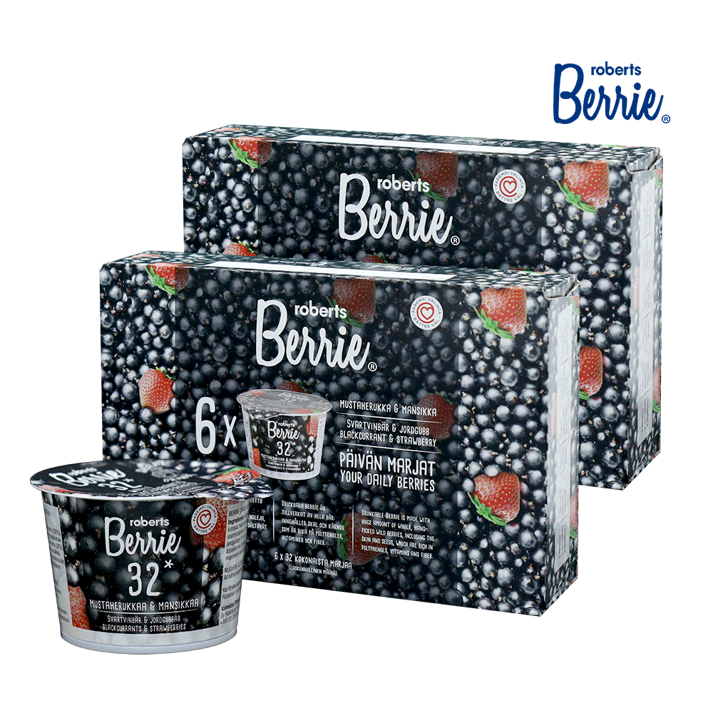 로버츠베리에 야생 빌베리 블랙커런트&딸기 100ml (6ea) 2BOX - 상품 이미지