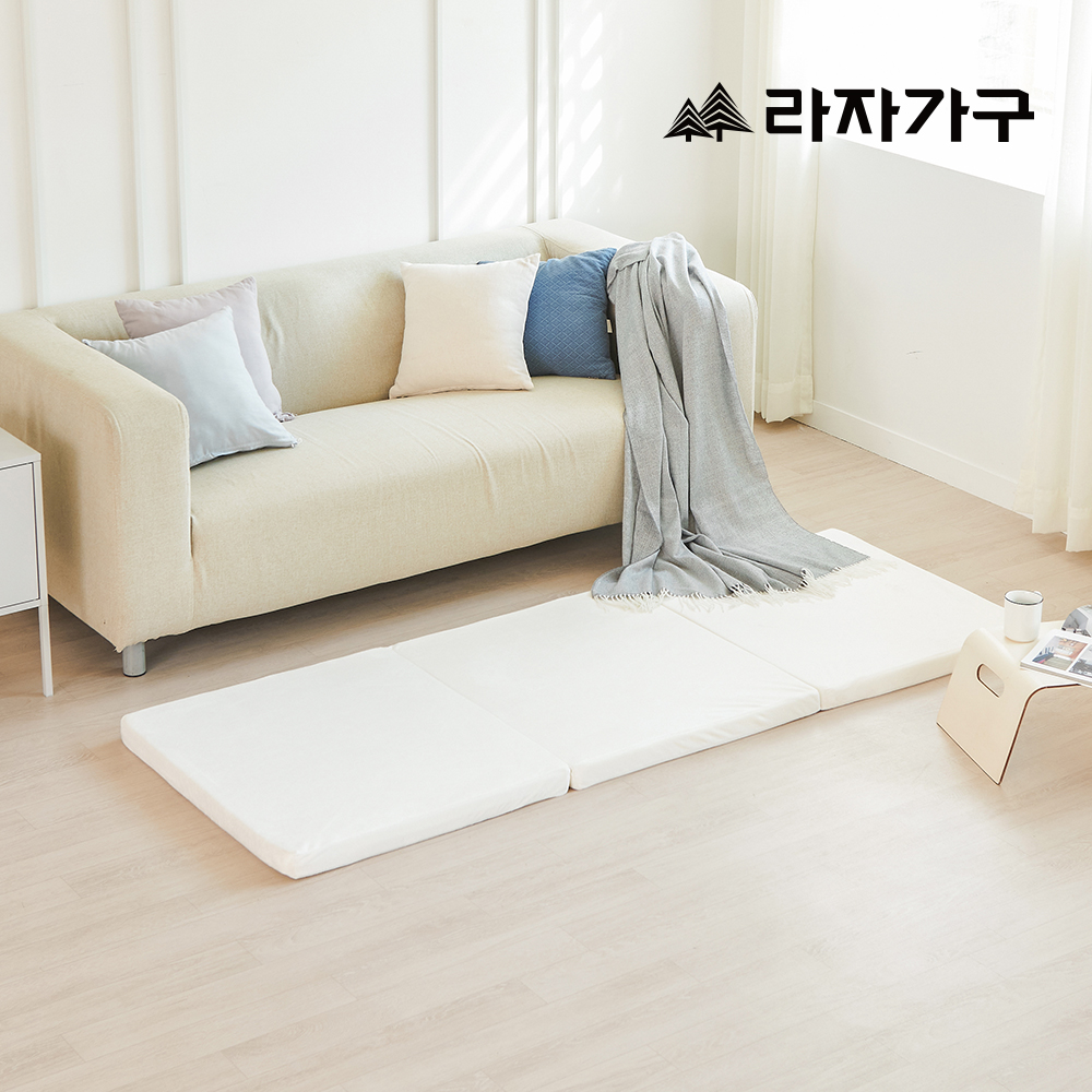라자가구 에단 벨로아 메모리폼 DS 접이식 토퍼 매트리스 소파 침대 매트