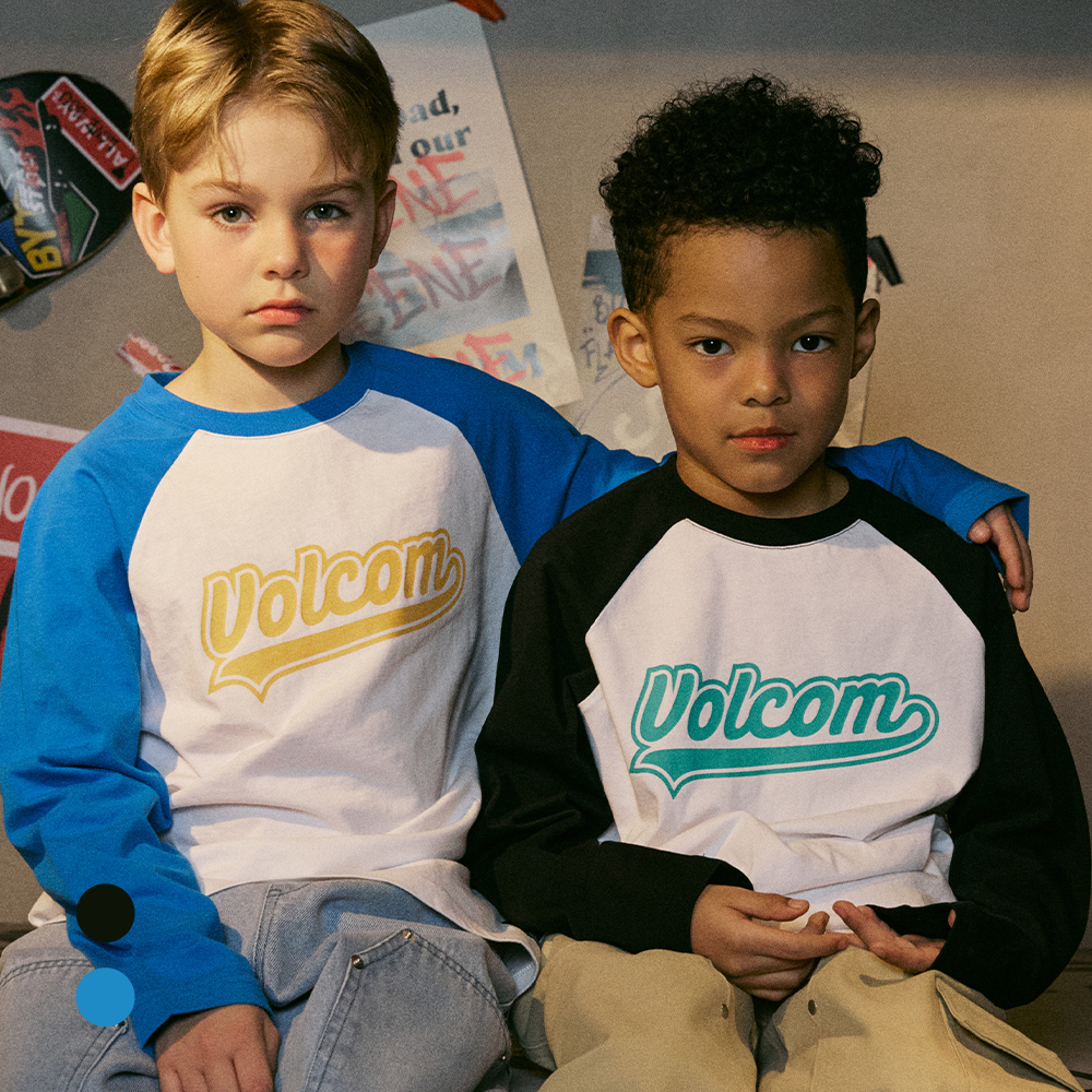 볼컴키즈 래글런 긴팔 티셔츠 VS25LIVE02