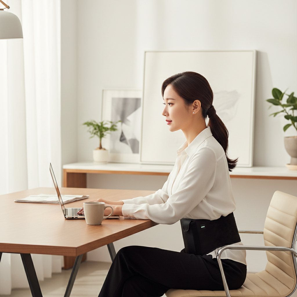 히트2웨어 원적외선 무선 허리 배 복부 온열 찜질기 발열 복대 휴대용 온열기 벨트 생리통