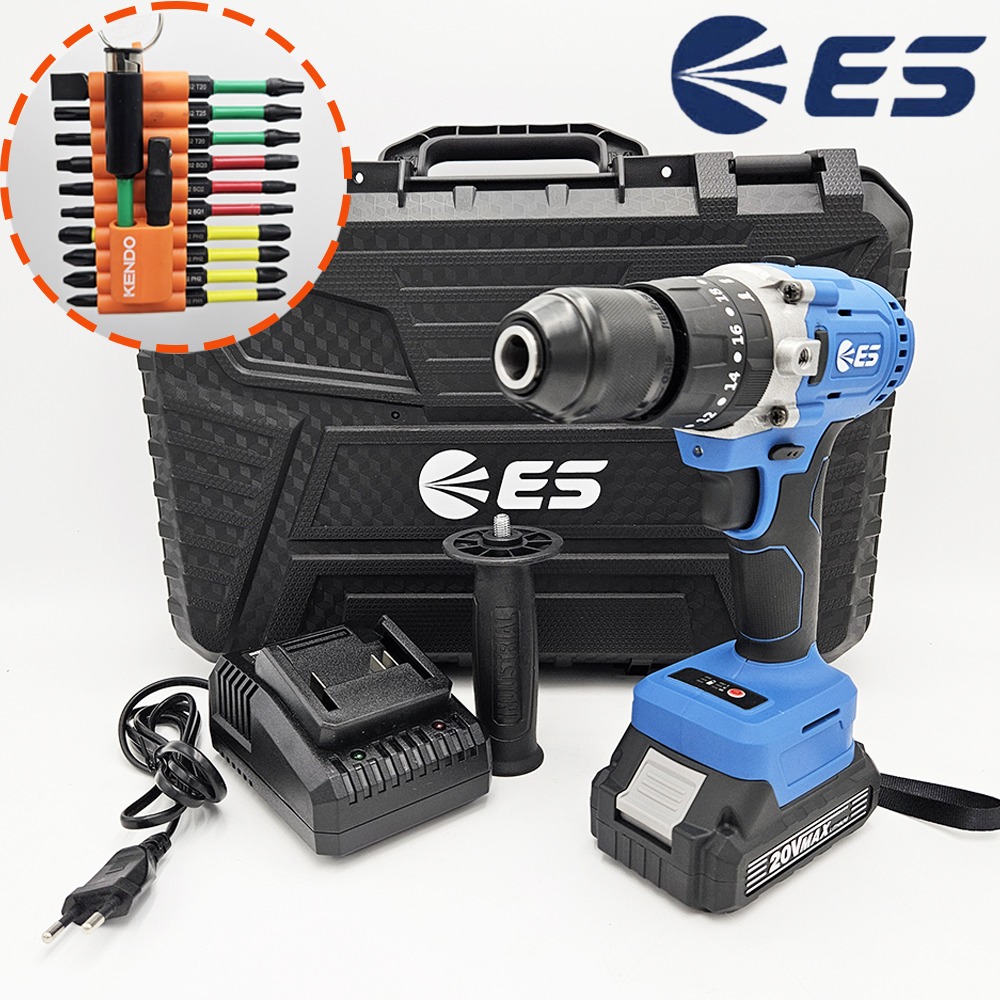 ES산업 20V 충전해머 드릴 드라이버 비트22PCS포함 EL20HD - 상품 이미지