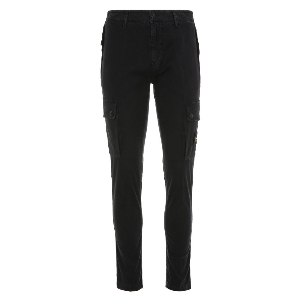 스톤아일랜드 패치 슬림핏 네이비 카고 팬츠 8115303L1 A0120 (2024 F/W) SIZE 32 - 상품 이미지