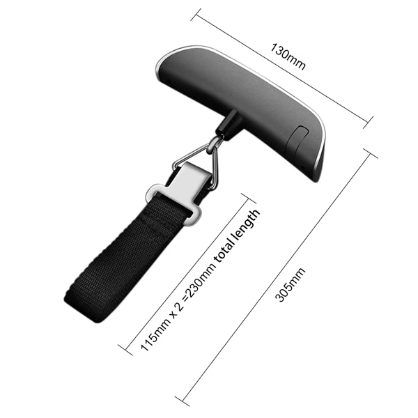 여행용 기내용 저울 캐리어 손 휴대용 측정기 무게 수화물 전자손저울 다용도 고리 - 상품 이미지