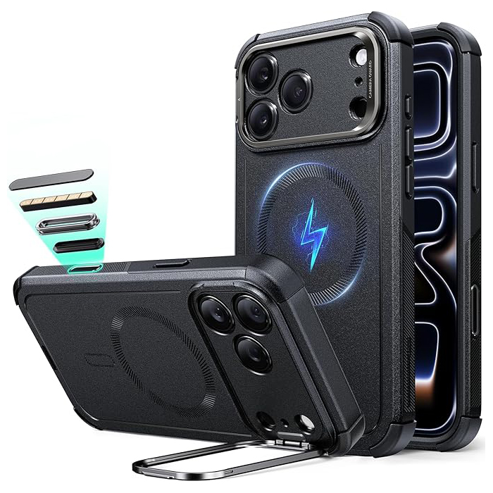 ESR 아이폰 17 프로 맥스 할로락 사이버 킥스탠드 맥세이프 케이스