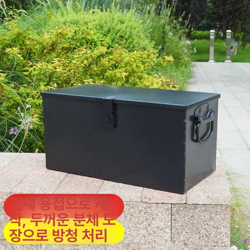 탄약통 수납함 밀리터리 부품함 대형 이동식 두꺼운 두툼한 상담 사이즈 보관함 미군 탄박스 9세대 용접 화이트 46x37x19.5 - 상세 이미지 2