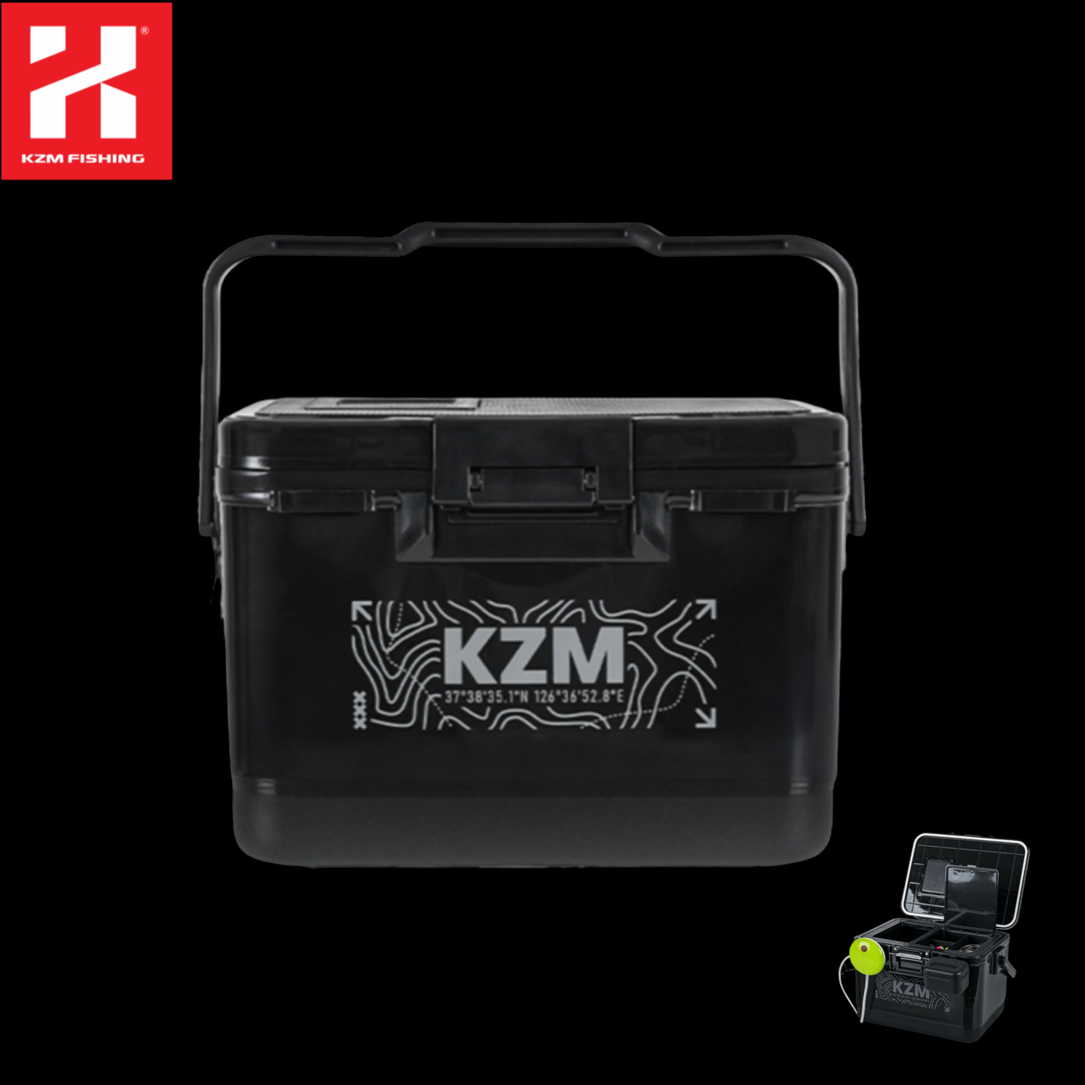 KZM 쭈킬쿨러 10L 아이스박스 K25T3D13 쭈꾸미갑오징어새우살림통 - 상세 이미지 4