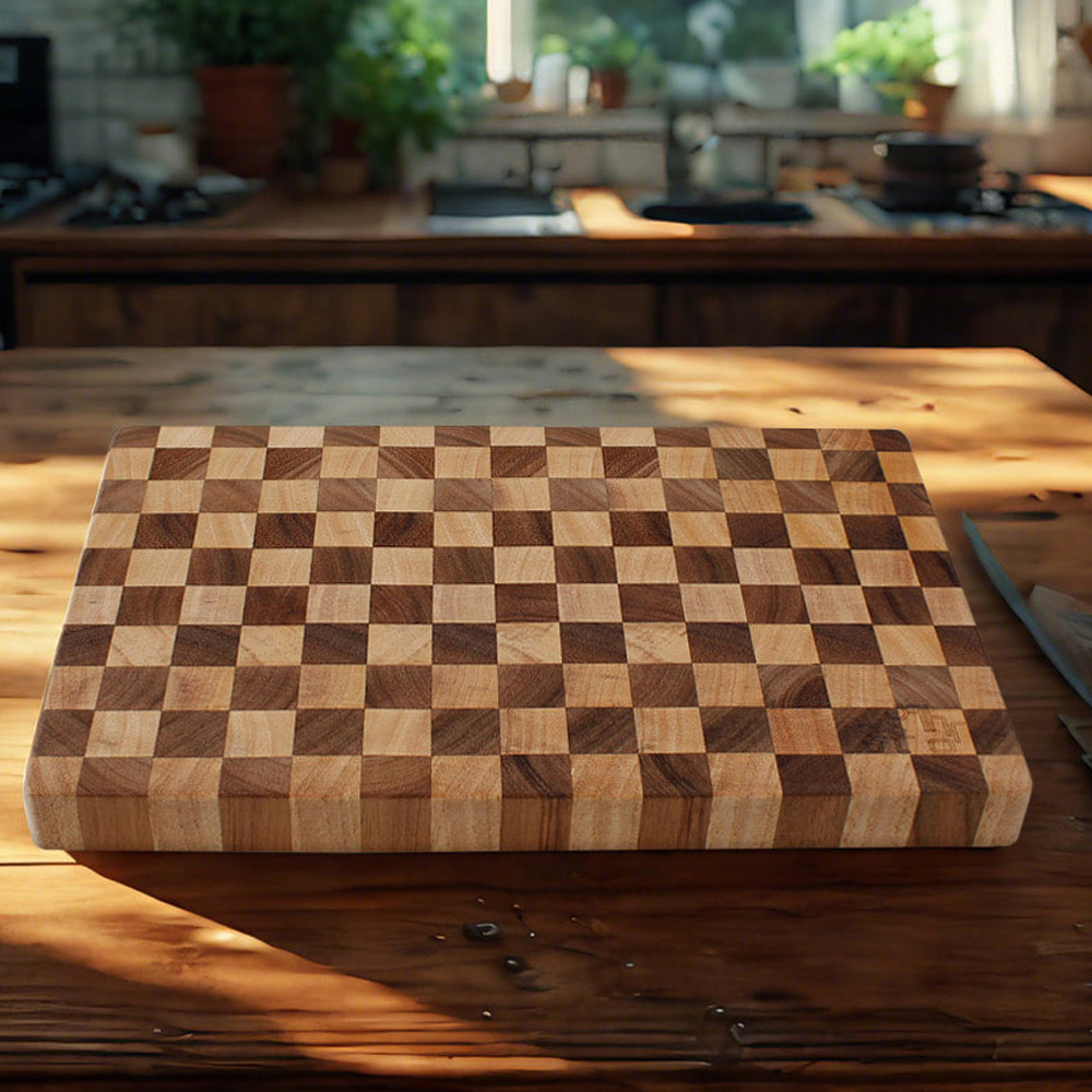 좋은예감 엔드그레인 나무 원목 플레이팅 우드 도마