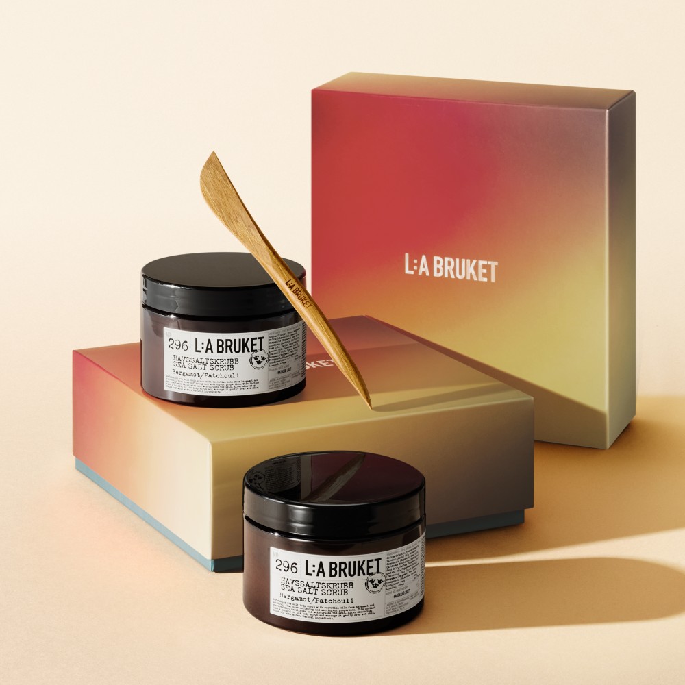 [선물 패키징][라부르켓] 씨 솔트 스크럽 420g (우드 스패츌라+린넨파우치+쇼핑백 증정) - 상품 이미지