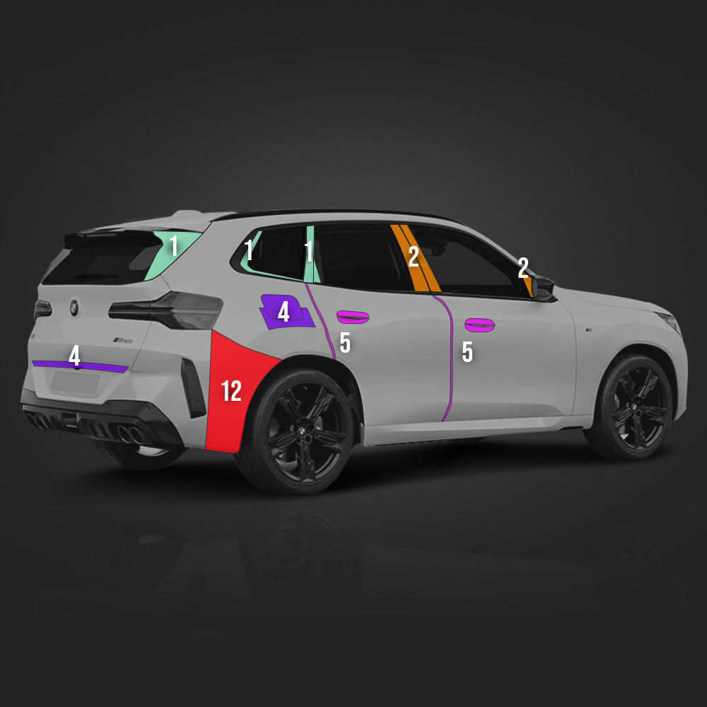 BMW X3 G45 풀체인지 PPF필름 C/D필러 부분구매 저스트쉴드 - 상세 이미지 3