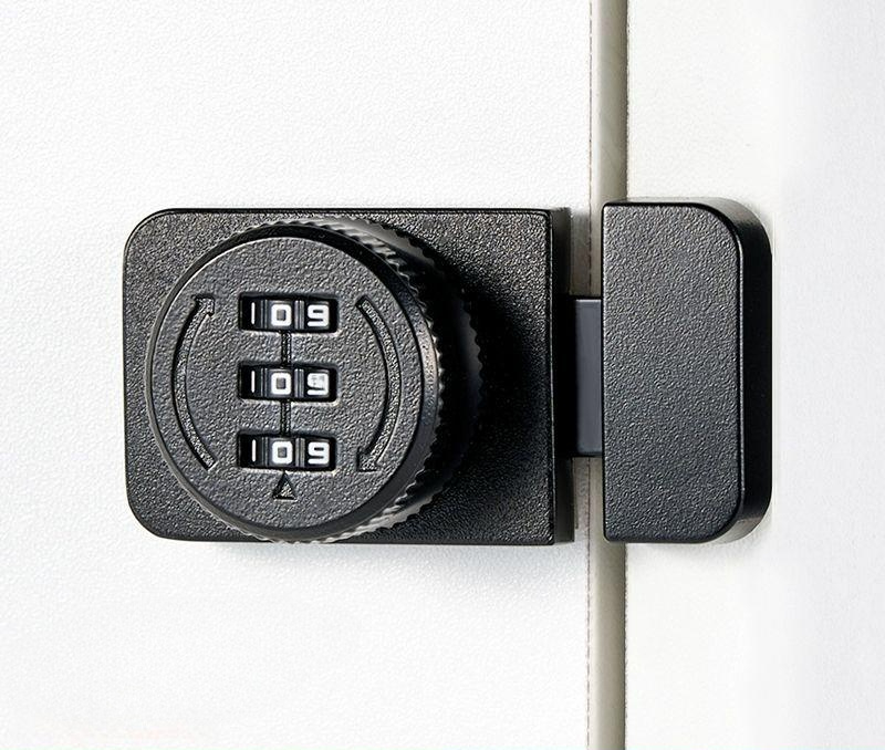 비밀번호 다이얼 자물쇠 캐비닛 숫자 캐비넷 헬스장 번호열쇠 잠금장치 서랍 번호키 문잠금장치 비밀번호 핀 그레이 못+접착 - 상품 이미지