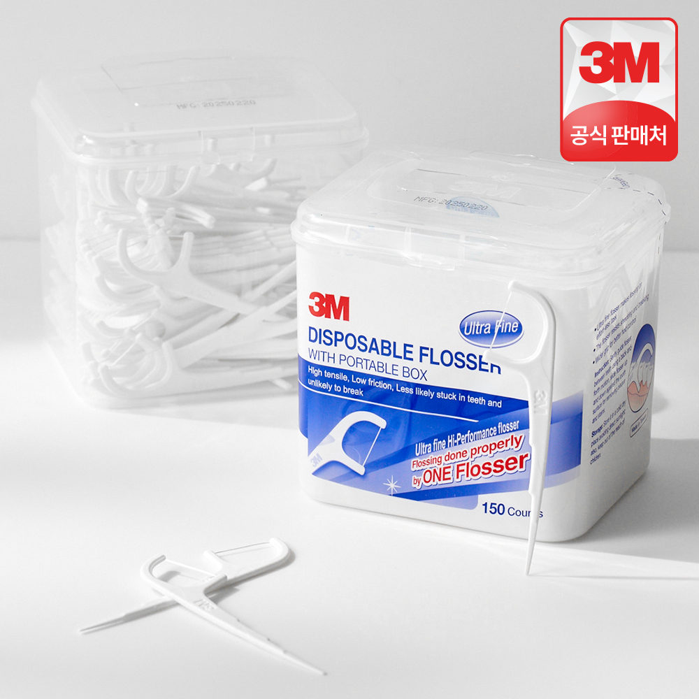 3M 싱글 라인 치실 150입 이미지 2